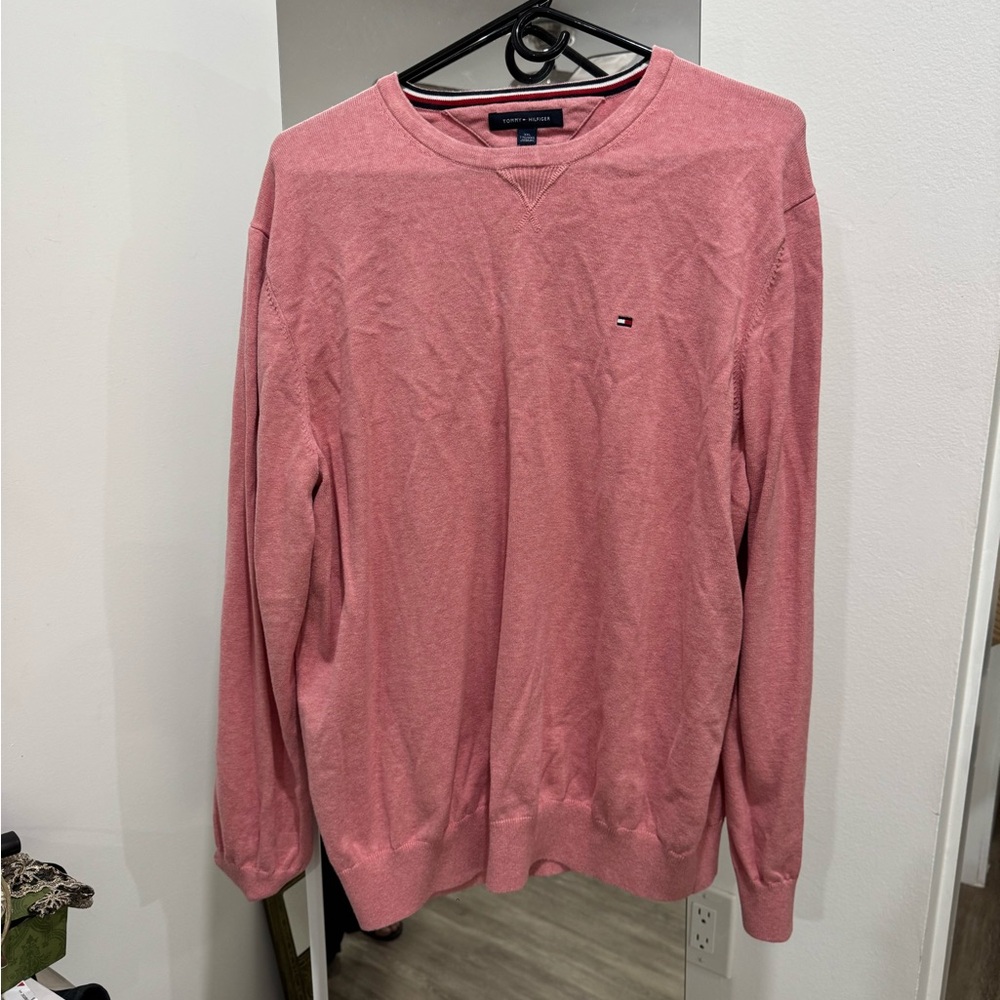 Tommy Hilfiger Men's salmon Crewneck Sweater XXL
